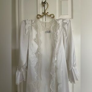 Vintage Christian Dior robe. Perfect choice for getting ready bridal robe